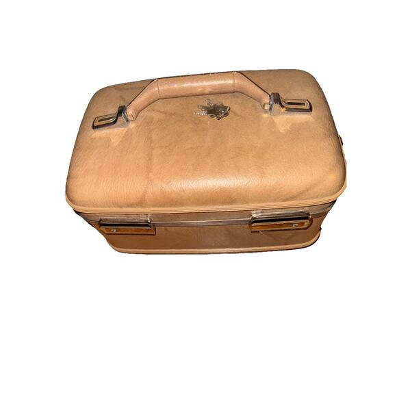 Vintage 1980s American Tourister Makeup Carry on Over Night Suitcase Tray Keys - Picture 1 of 9